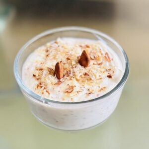 Home Made Shrikhand (Yogurt) With Almond